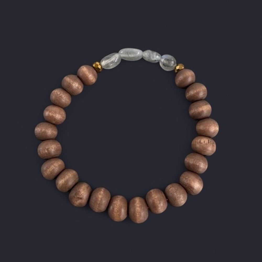 Labradorite Boho Bead Bracelet